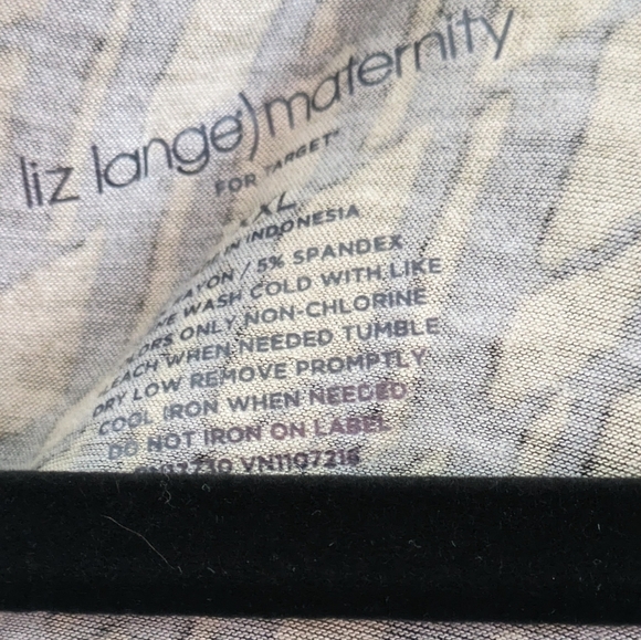Liz Lange Maternity Olive & Black Geo Print Dress Size XXL NWT - Picture 4 of 4